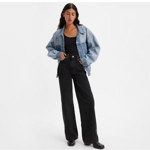 Levi’s RIBCAGE WIDE LEG WOMEN'S JEANS IN BLACK